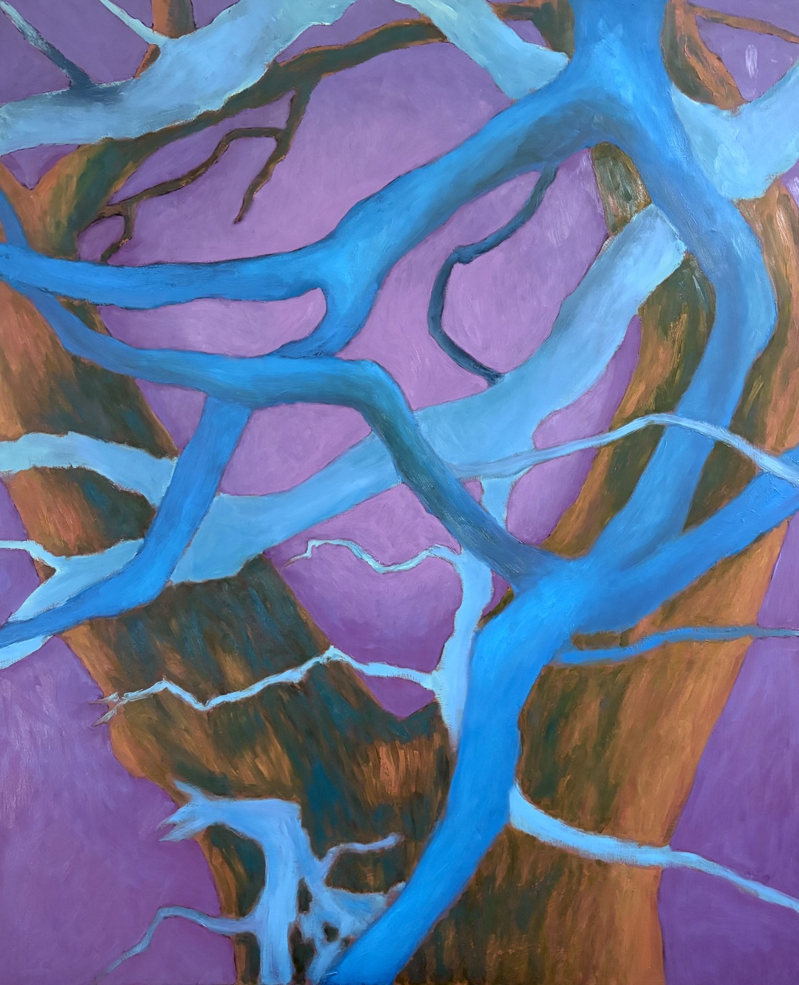 oil on panel. 48"x64"
